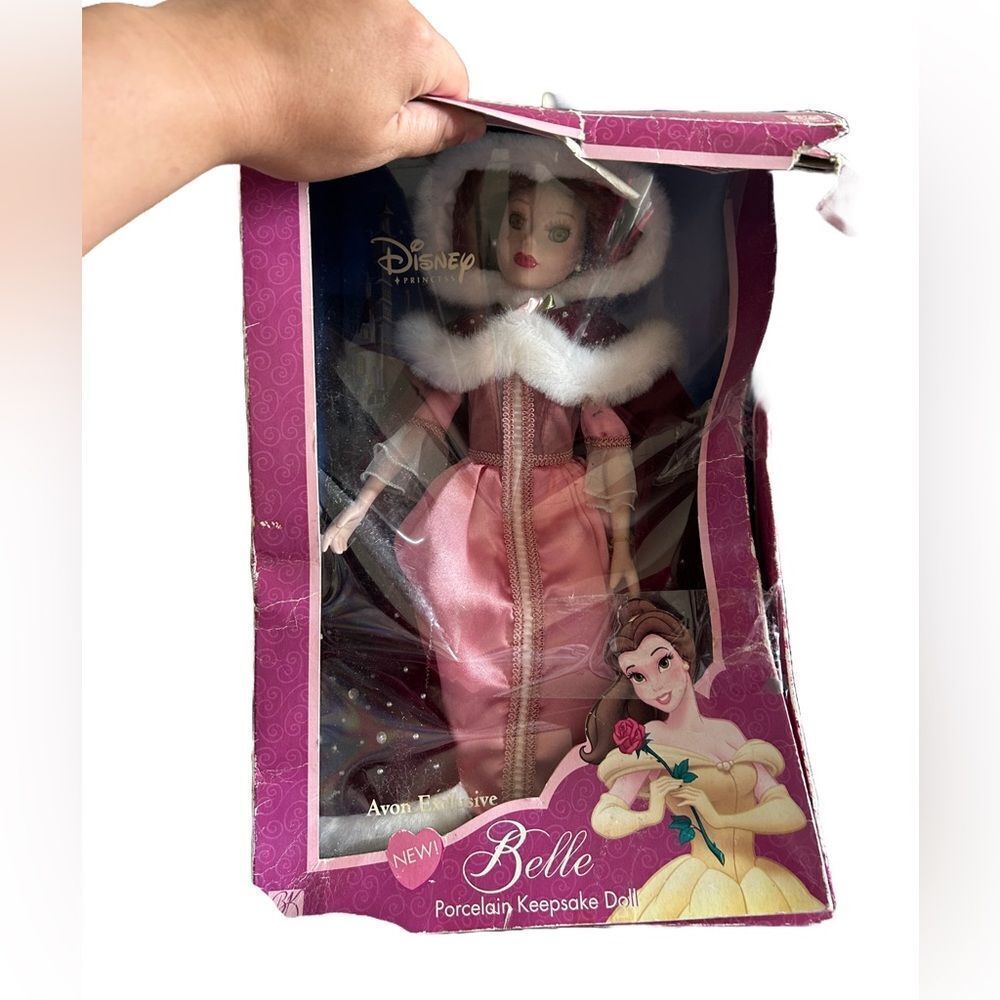 Y2K Disney Avon Exclusive Porcelain Belle Princess Collectible Doll